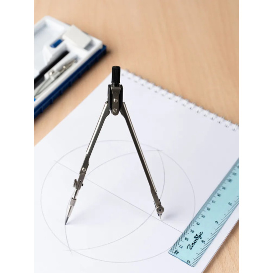 Готовальня, 2 предмета, 12,5 см, металл, блистер, европодвес, Globus, ЦЧП-60Б