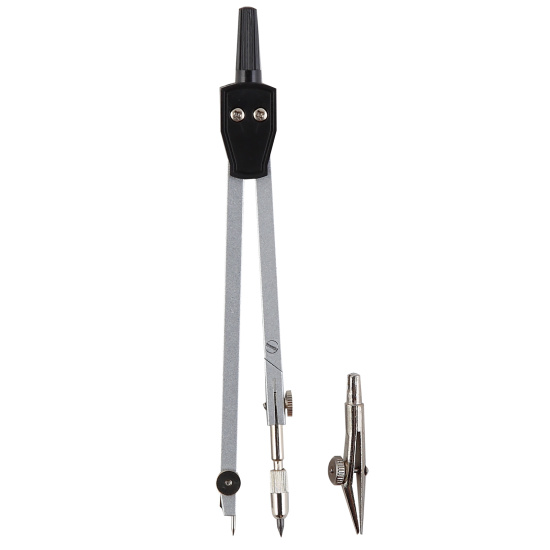 Готовальня, 2 предмета, 14 см, металл, пластиковый футляр, европодвес, PROFESSIONAL, КОКОС, 214815