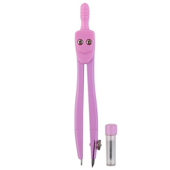 Готовальня, 2 предмета, 11,5 см, металл, сменный стержень, пластиковый футляр, европодвес, StudySchool, КОКОС, 253450