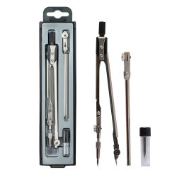 Готовальня, 3 предмета, 15,5 см, металл, пластиковый футляр, европодвес, TECHNICA, Globus, НЧ3-70-40