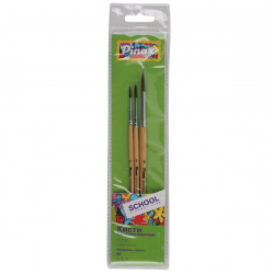 Набор кистей 3шт Пони School&Hobby Pinax 529993