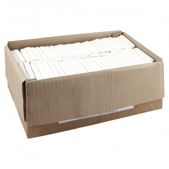 Развернутая квадратная упаковочная коробка макет
