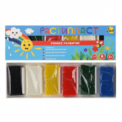 Пластилин, 6 цветов, 120 гр, картонная коробка, РАСТИпласт, Лео, LRP-0106