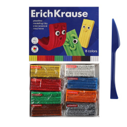 Пластилин 8 цветов, 120 гр, стек, картонная коробка Color Friends Erich Krause 61339