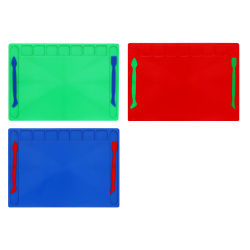 Доска для лепки А4, пластик, 2 стека, цвет ассорти, 3 вида, европодвес КОКОС 232666