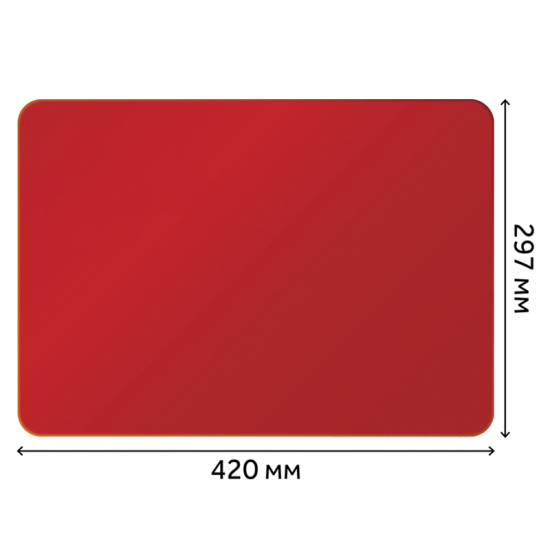 Доска для лепки А3, пластик, цвет красный Гамма 16122024