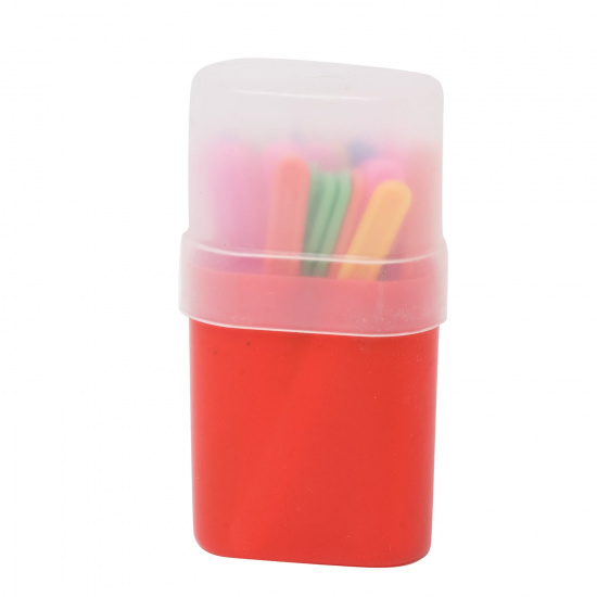 Счетные палочки пластик, 50 шт, 4 цвета, пластиковый пенал Пчелка СПК-50