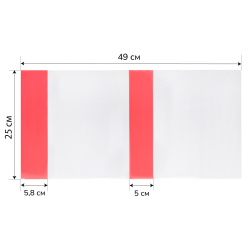 Обложка, для учебников, универсальная, полиэтилен, 250*490 мм, 150 мкм, цвет прозрачный, цветной клапан, Муличенко С.Г., У25