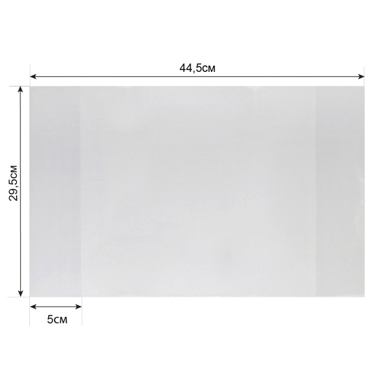 Обложка для контурных карт, ПВХ, 295*445 мм, 80 мкм, 5 шт, цвет прозрачный КТС-Про С3317