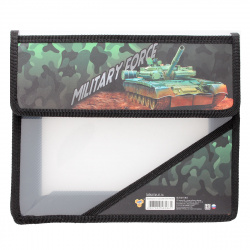 Папка д/тетрадей на липуч А5 2отд мальч Military Force 2019 пласт ПМ-А5-36 (10)