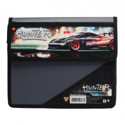 Папка для тетрадей А5 пластик липучка 2 отделения Hunter Пчелка ПМ-А5-36