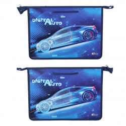 Сумка-портфель пласт с ручками 24*34*4 Silver car ПТ-15/57898