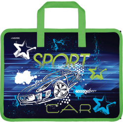 Сумка-портфель пласт с ручками 26*33*8 deVENTE Car 8053965