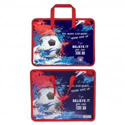 Сумка-портфель пласт с ручками 26*33*8 deVENTE Football 8053905