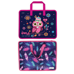 Сумка-портфель пласт с ручками 26*33*8 deVENTE Owl 8053955