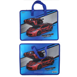 Сумка-портфель пластиковая с ручками 26*33*8 молния Racing deVENTE 8053005