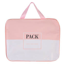 Папка с ручками ткань 26*34*6 молния Pastel pack КОКОС ПШ-11/260300