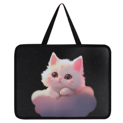 Папка с ручками, пластик, 26*33*10 см, на молнии сверху, с рисунком, Dream Cat, КОКОС, 250924