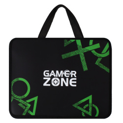 Папка с ручками, пластик, 26*33*10 см, на молнии сверху, с рисунком, Gamer zone, КОКОС, 250933