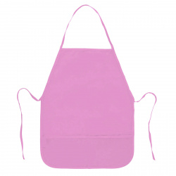 Фартук для труда полиэстер, 49*39 см, карманы, для девочек, цвет розовый Пчелка ФДТ-1