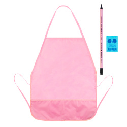 Набор для труда 39*49 см, карманы, карандаш, ластик, для девочек, цвет розовый ФДТ-1