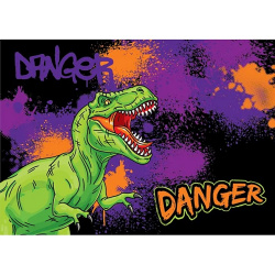 Клеенка для уроков труда 35*50 см Danger Dino КОКОС 214196