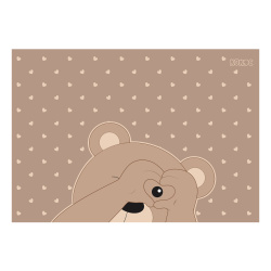 Клеенка для уроков труда, 35*50 см, Мишка, КОКОС, 260573