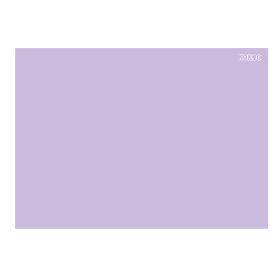 Клеенка для уроков труда, 50*70 см, цвет сиреневый, КОКОС, 252560