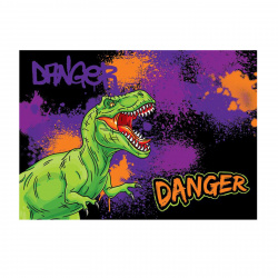 Клеенка для уроков труда 50*70 Danger Dino КОКОС 214512