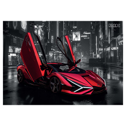 Клеенка для уроков труда, 50*70 см, Go fast, КОКОС, 260591