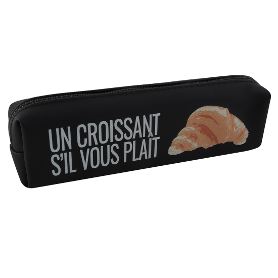 Пенал, силикон, 1 отделение, прямоугольный, 20*5*4 см, Croissant, КОКОС, 250367
