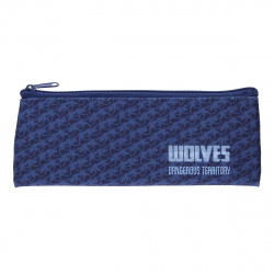 Пенал косметичка мягкий ткань 1отд б/н 7*19 Wolves ПМП 07-20 58185