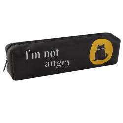 Пенал, прямоугольный, ПВХ, 1 отделение, 20*5*4 см, Not angry, КОКОС, 250431