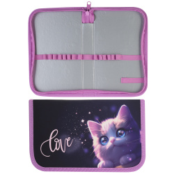 Пенал картон SoftТouch 1 отделение 19*11*3 Love cat КОКОС ПО-021/261726