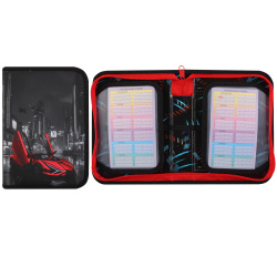 Пенал картон ткань 1 отделение 20*14*4 2 откидные планки Go fast КОКОС ПКТ 09-20-1/261646