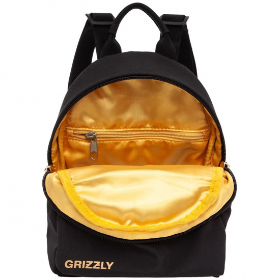 Рюкзак детский, спинка мягкая EVA, 24*20*10 см, 1 отделение, полиэстер черный Grizzly RXL-224-1
