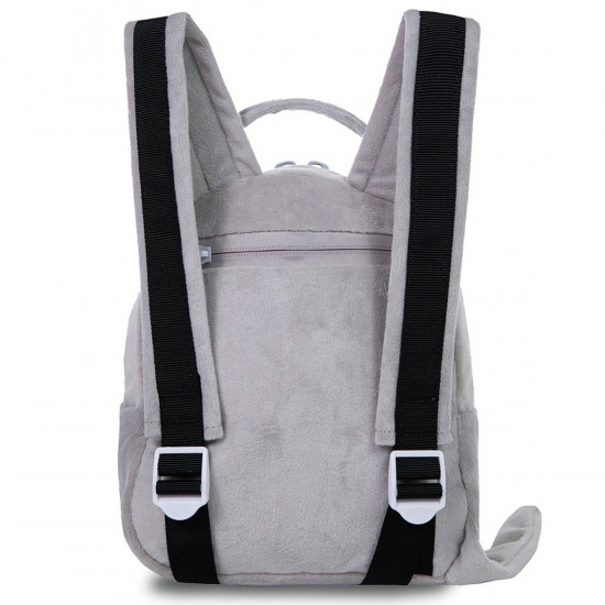 Рюкзак детский, спинка мягкая EVA, 24*20*8 см, 1 отделение, полиэстер серый Grizzly RXL-224-2