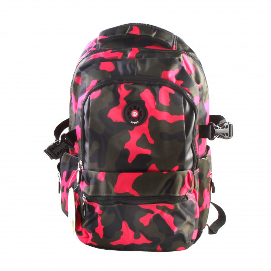 Рюкзак ткань эргономичная спинка 2 отделения 30*44*16 Camouflage 8055/17216-8 КОКОС розовый