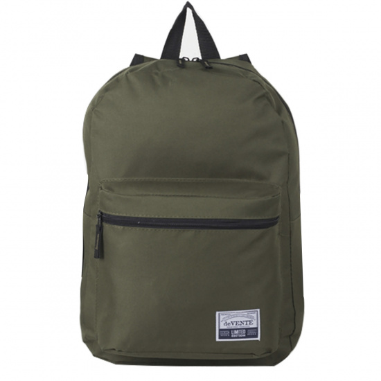Рюкзак спинка мягкая, 40*28*10 см, 1 отделение, темно/зеленый deVENTE 7032040