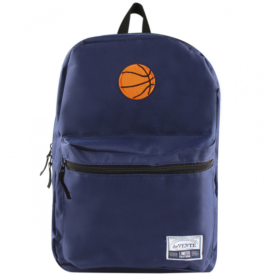 Рюкзак спинка мягкая, 1 отделение, 28*40*10 см, синий Basketball deVENTE 7032225