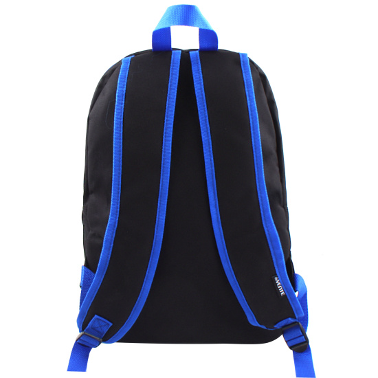 Рюкзак спинка мягкая, 40*30*10 см, 1 отделение, черный/синий Black deVENTE 7032379