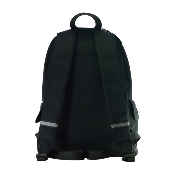 Рюкзак ткань, спинка мягкая EVA, 2 отделения, 300*400*140мм, черный, 4 внешних, 3 внутренних кармана, светоотражающие элементы, категория для мужчин Classic BrunoVisconti 12-003/46