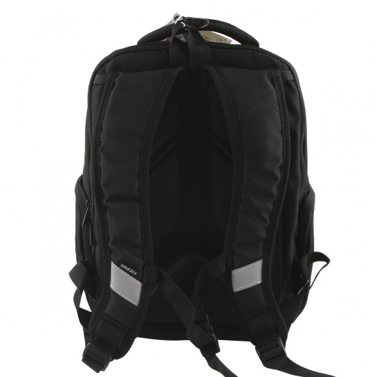 Рюкзак спинка эргономичная, 2 отделения, 26*36*14 см, черный Grizzly RG-165-1