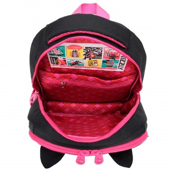 Рюкзак спинка эргономичная, 2 отделения, 38*28*12 см, черный/розовый Grizzly RG-966-21