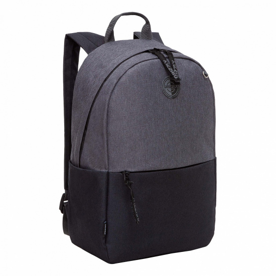 Рюкзак спинка мягкая EVA, 37*27*12 см, 1 отделение, черный/серый Grizzly RXL-327-1