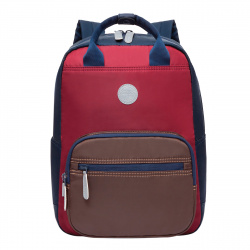 Рюкзак спинка мягкая EVA, 1 отделение, 26*34*14 см, синий/винный Grizzly RXL-226-2