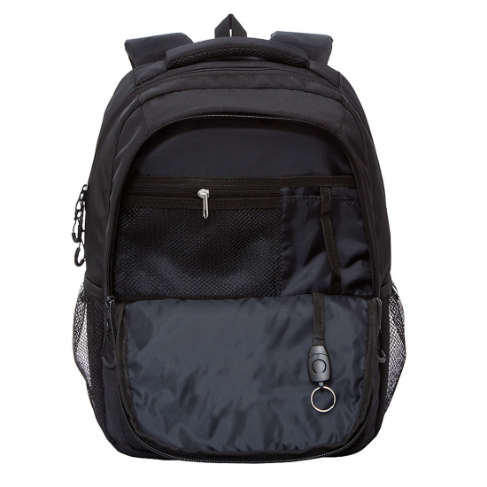 Рюкзак спинка эргономичная, 42*30*16 см, 2 отделения, черный/серый Grizzly RU-132-1