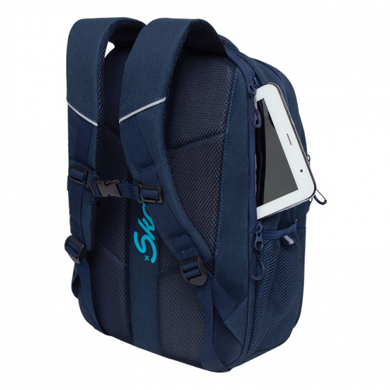 Рюкзак спинка эргономичная, 42*30*16 см, 3 отделения, синий Grizzly RU-132-3
