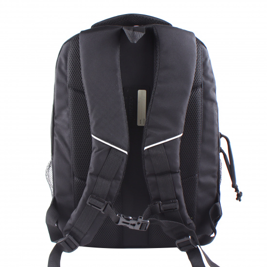Рюкзак спинка эргономичная, 42*31*20 см, 3 отделения, черный/салатовый Grizzly RU-332-3