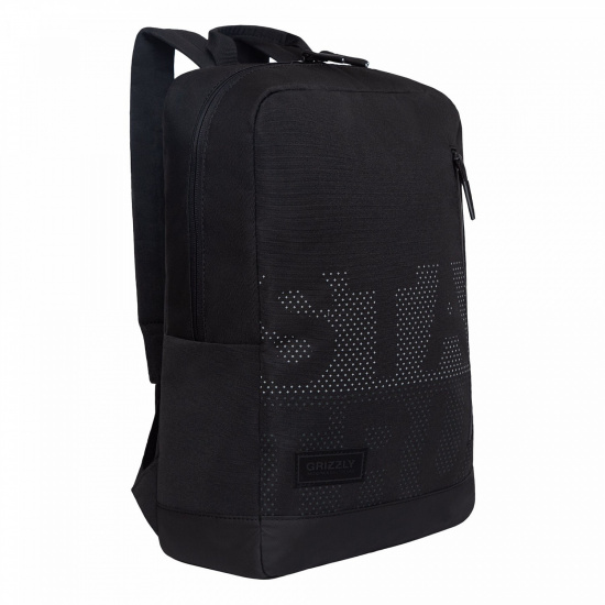 Рюкзак спинка мягкая EVA, 40*26*16 см, 1 отделение, черный Grizzly RQL-313-3